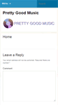 Mobile Screenshot of prettygoodmusicblog.com